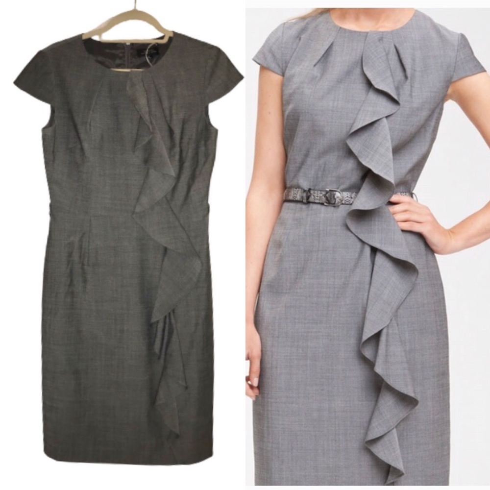 Tahari | Ruffle Contemporary Dress